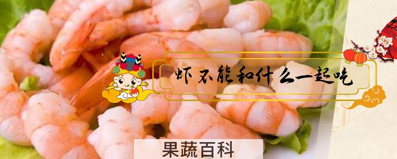 虾不能和什么一起吃