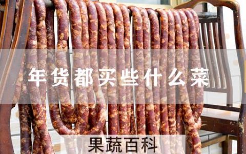 年货都买些什么菜