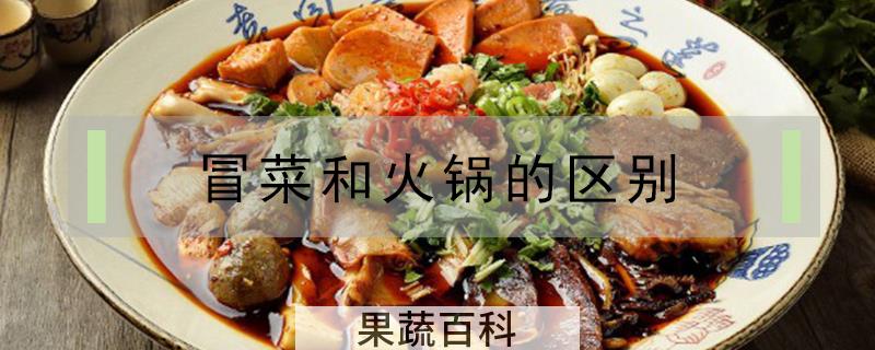 冒菜和火锅的区别