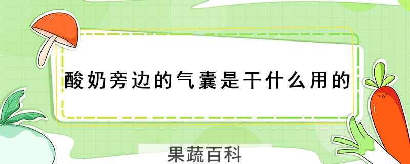 酸奶旁边的气囊是干什么用的