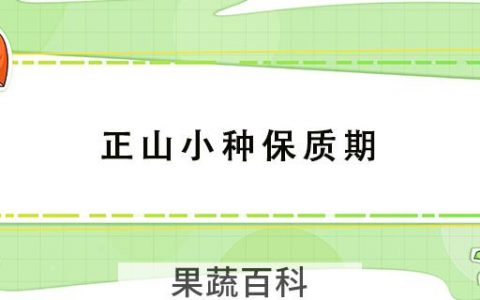 正山小种保质期