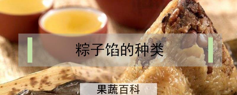 粽子馅的种类