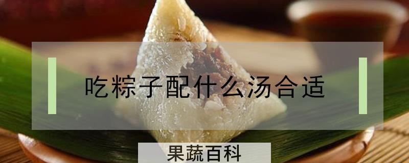吃粽子配什么汤合适