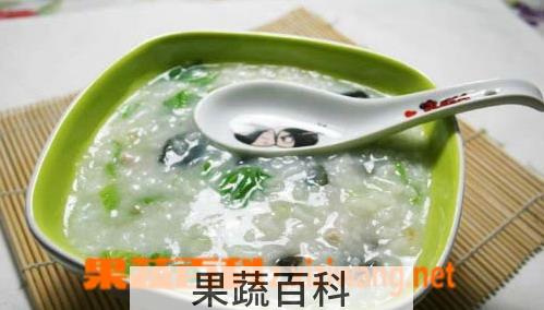 果蔬百科皮蛋瘦肉粥