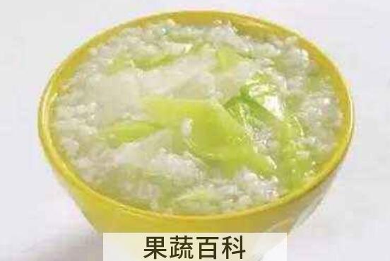 冬瓜粥的功效与作用