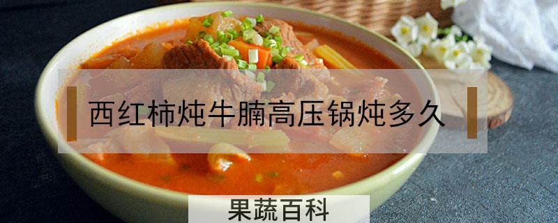 西红柿炖牛腩高压锅炖多久