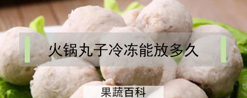 火锅丸子冷冻能放多久