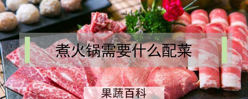 煮火锅需要什么配菜