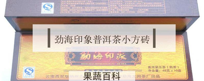 劲海印象普洱茶小方砖