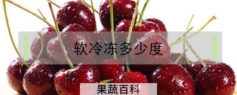 软冷冻多少度