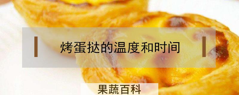 烤蛋挞的温度和时间