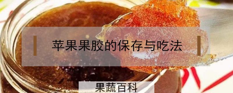 苹果果胶的保存与吃法