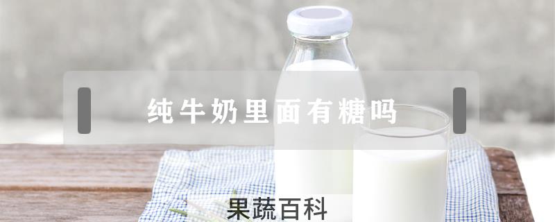 纯牛奶里面有糖吗