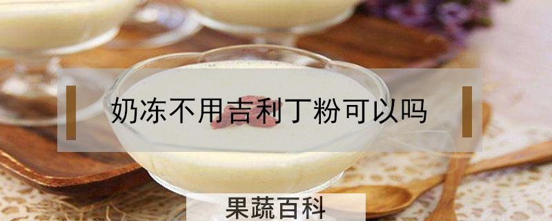 奶冻不用吉利丁粉可以吗