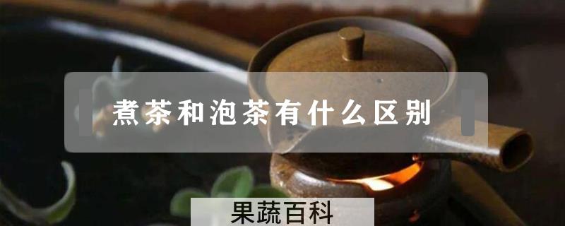 煮茶和泡茶有什么区别