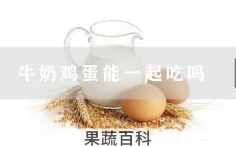 牛奶鸡蛋能一起吃吗
