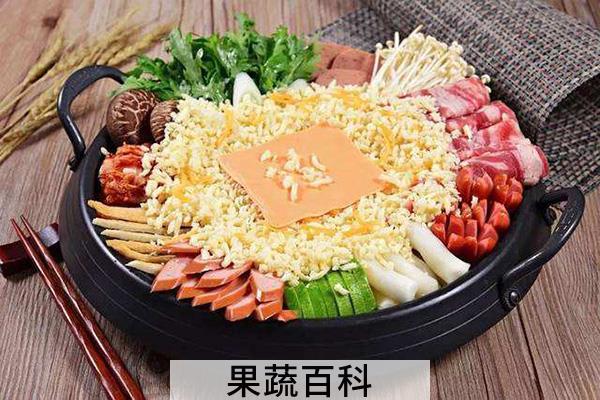 韩国部队芝士火锅做法