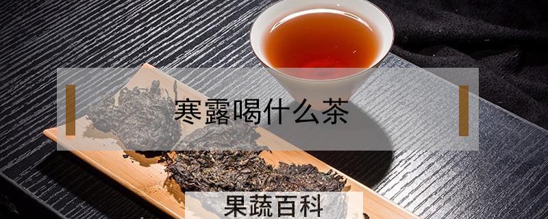 寒露喝什么茶