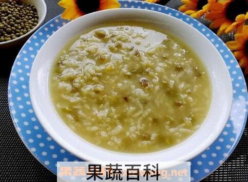 绿豆大米红枣粥的功效