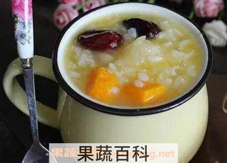 红枣南瓜粥的功效与作用