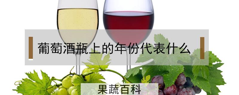 葡萄酒瓶上的年份代表什么