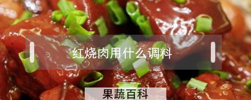 红烧肉用什么调料