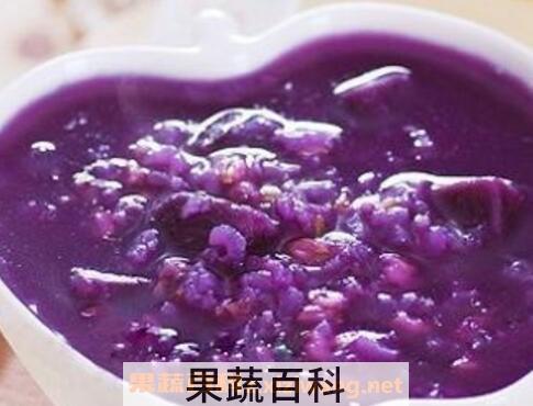 紫薯山药小米粥的功效