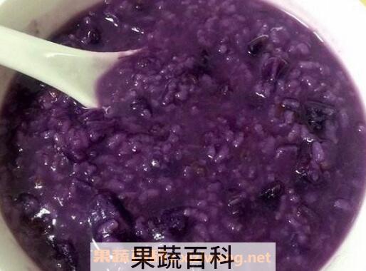 紫薯山药小米粥的功效