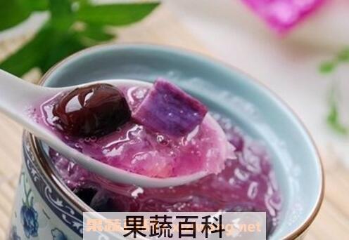 紫薯山药银耳粥的做法