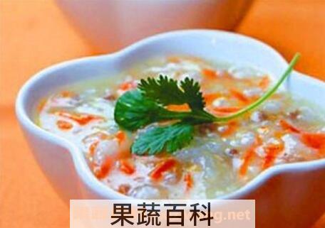 胡萝卜花生粥的功效与做法