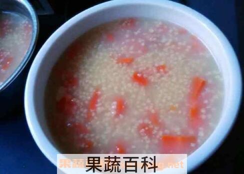 胡萝卜红枣小米粥的功效与作用