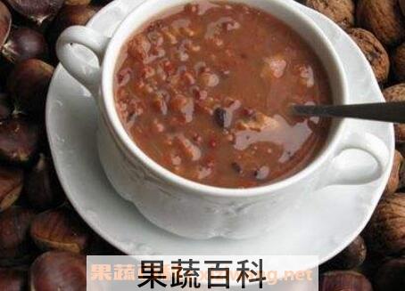板栗红豆粥功效与作用