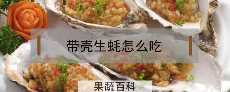 带壳生蚝怎么吃