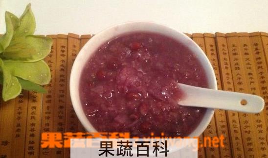 果蔬百科红豆糯米粥的功效和作用