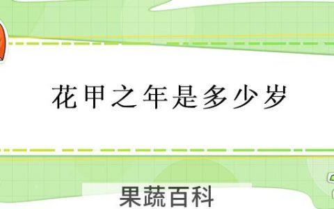 花甲之年是多少岁