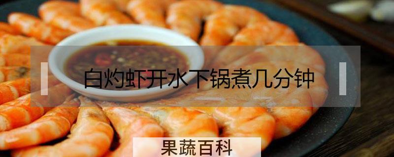白灼虾开水下锅煮几分钟