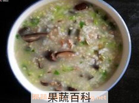 香菇大米粥的功效与作用