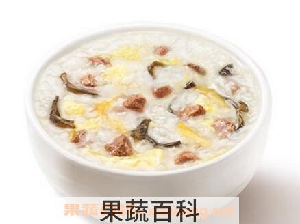 猪肉蛋花粥的功效