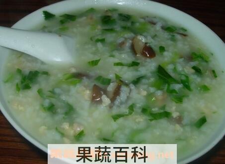 瘦肉白菜香菇粥的功效和做法步骤 