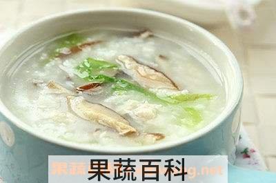 瘦肉白菜香菇粥