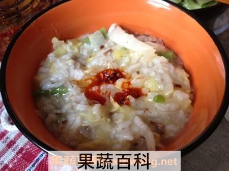 白菜鸡蛋粥