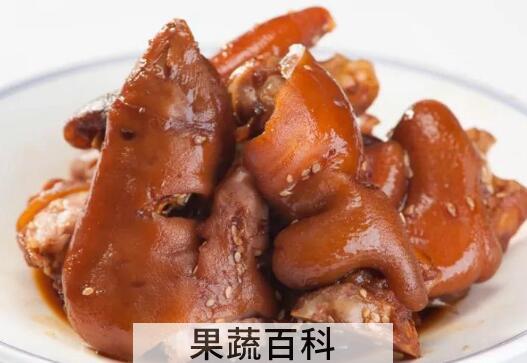 儿童吃猪蹄子的功效与作用