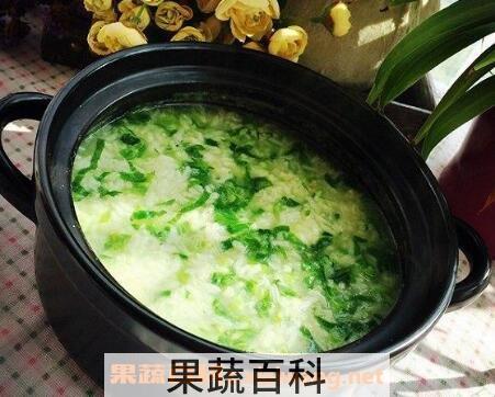 青菜鸡蛋粥的功效与作用