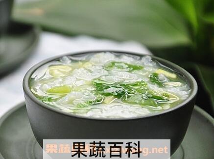 白菜鸡蛋粥的材料和做法步骤