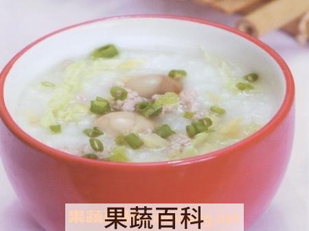 白菜鸡蛋粥