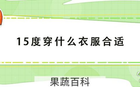 15度穿什么衣服合适