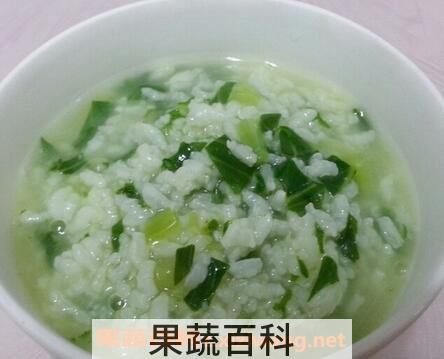 青菜煮粥的功效与作用