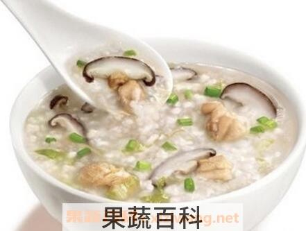 白菜香菇粥的功效
