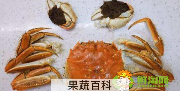 螃蟹吃什么部位，新手怎么吃螃蟹图解