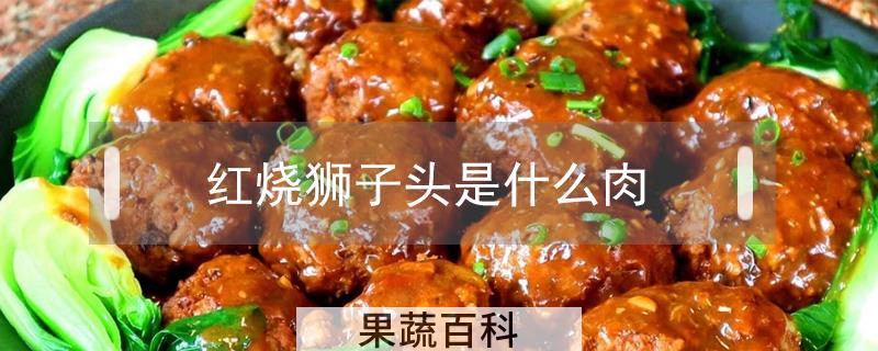 红烧狮子头是什么肉